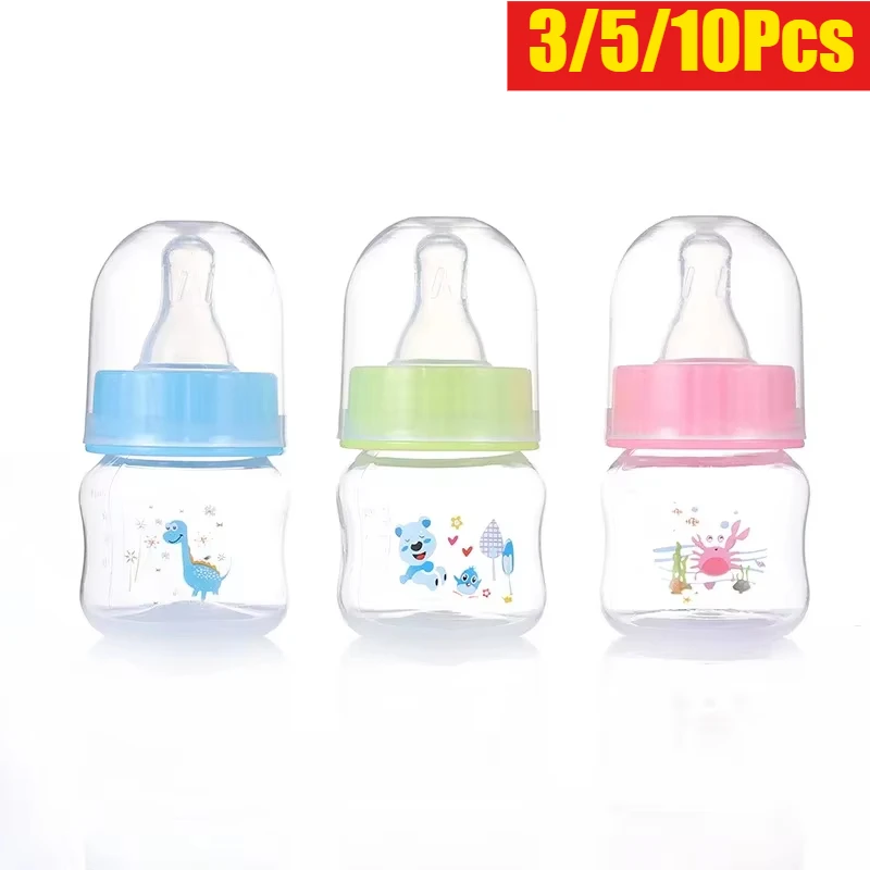 Milk Bottle Feeding Bottle 50ML Mini Portable BPA Free Newborn Feeder Fruit Juice Milk Bottles