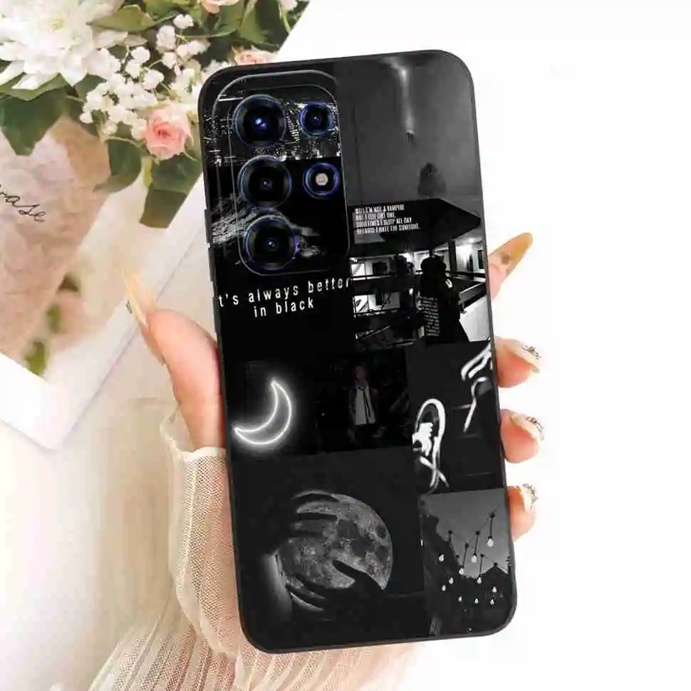 Floral Silicone Soft Shockproof Back Cover Case