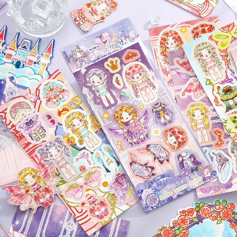 

6packs/LOT Dreamy Circumstances series cute lovely message PET sticker