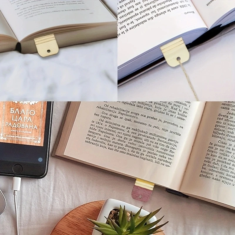 DIY Wooden Slice Book Decor and Bookmark Craft Supplies