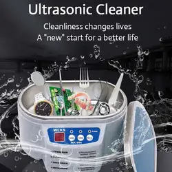 Ultrasonic Cleaner 30/50W Sonicator Bath 40Khz for Watches Contact Lens Glasses Denture Teeth Electric Makeup Razor