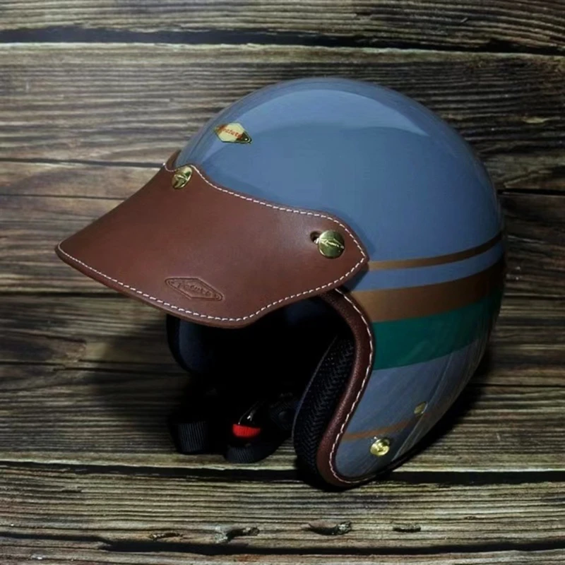 Colorful Helmets Visors Helmets Brim Removable for Men Women Open Face Helmets Motorbike Dirt Bikes Helmets Accessories