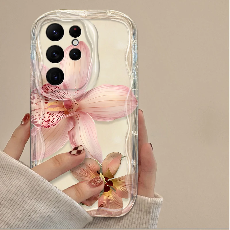 Pink Cherry Blossom Silicone Phone Case
