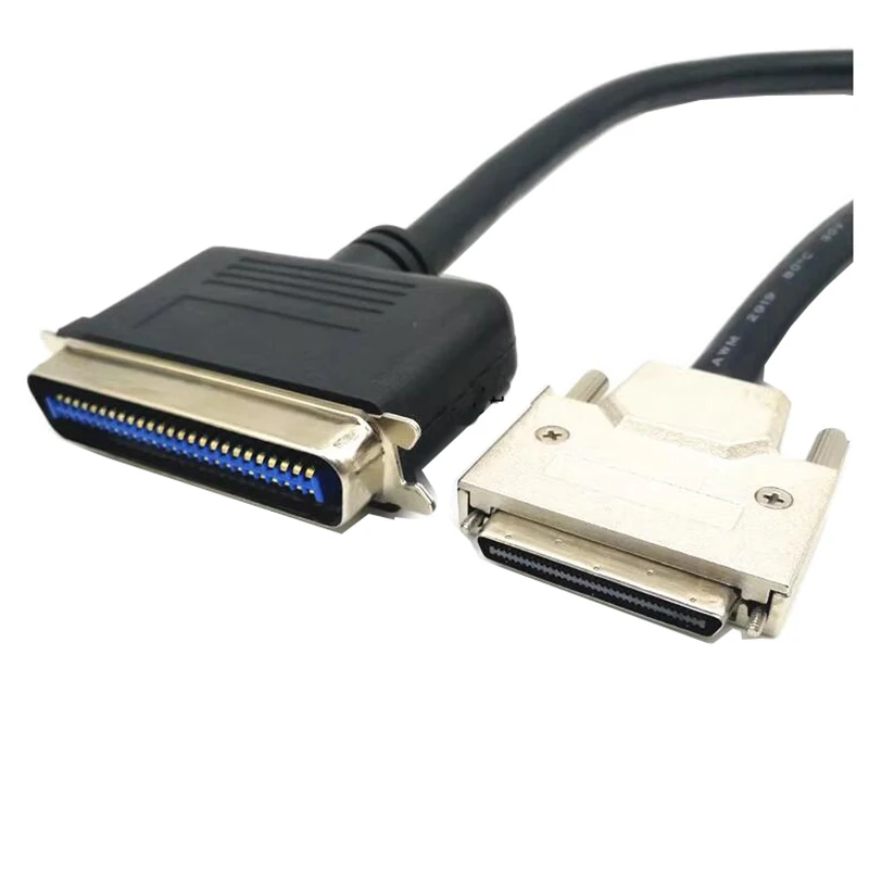 para Cabo Conector Vhdci68 Cn50 Pin Macho para Vhdci68 Pin Masculino Data Shield Wire 1.8m Scsi-cn50 - Imagem 2