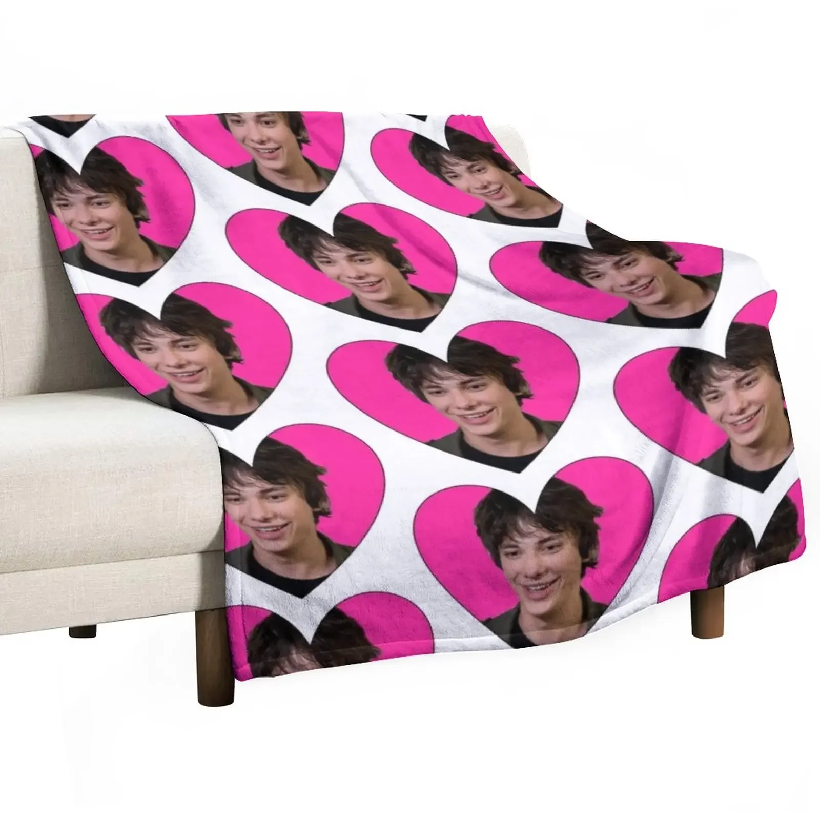 RODRICK LOVE HEART Throw Blanket Nap Hairy wednesday Sofa Throw Blankets
