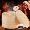 Bamboo Steamer Basket Chinese Cooking Food Cooker 15cm 18cm , 18cm 1