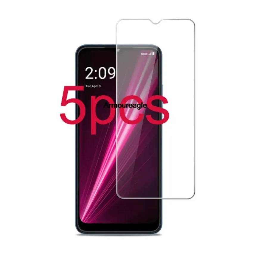 

5 шт. для t-mobile t phone pro 5g 2.5d защита для экрана для t-mobile revvl 6 revvl6 pro revvl6pro 5g 9h чехол из закаленного стекла