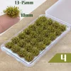 Self-Adhesive Static Grass Tufts For Miniature Scenery Wildflowers Flower Cafts Artificial Grass Modeling Wargaming DIY Handmade 4