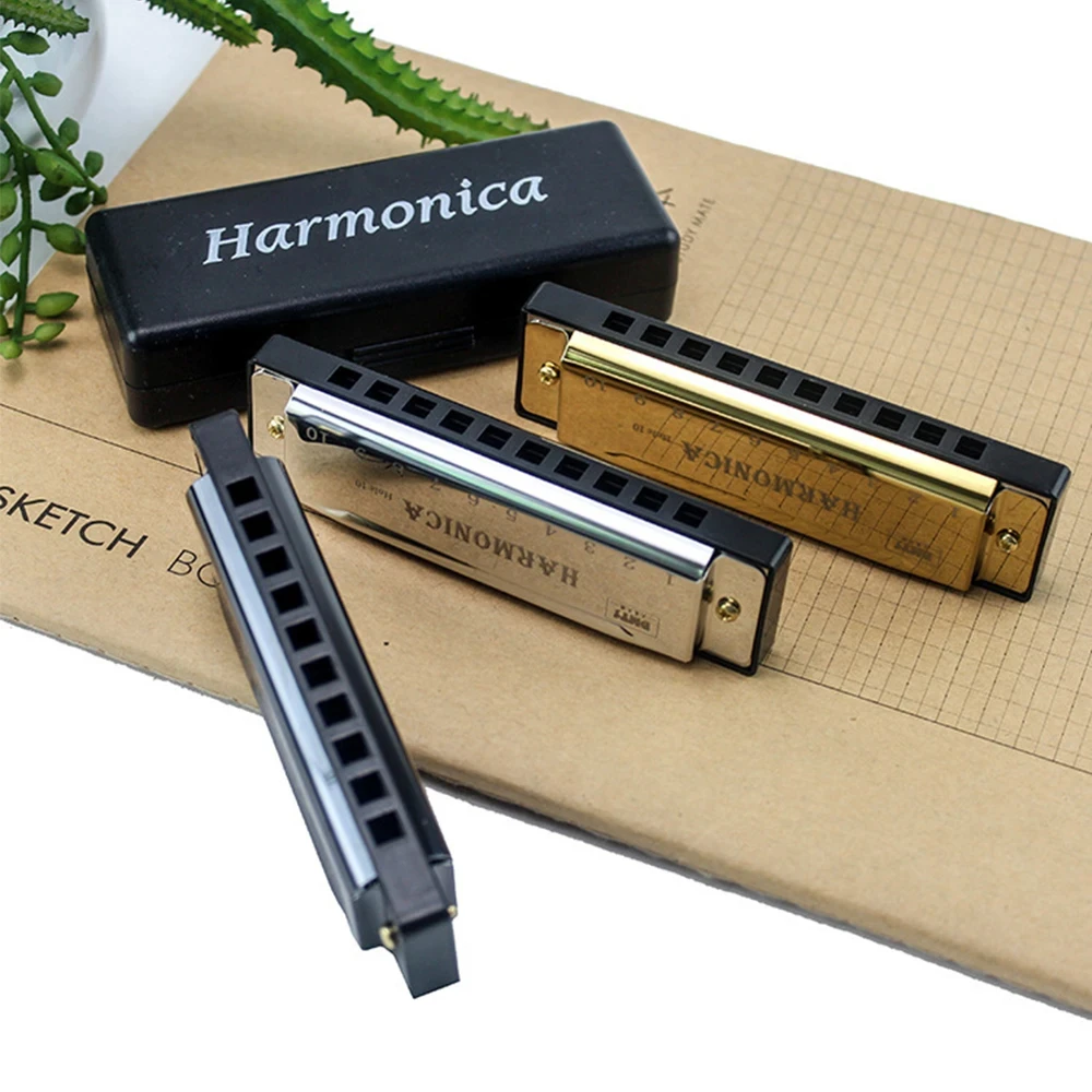 Description Picture 6 of itemHarmonica Key of C 10 Hole Chromatic Harmonica C with Case for Beginner Students Kids Gift with Case