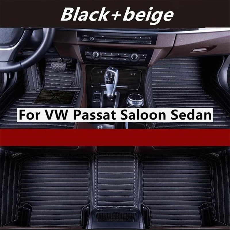 

Автомобильные напольные коврики с поперечным зерном на заказ для VW Passat для салона Sedan B5 B5.5 B6 B7 B8, автомобильные аксессуары, ножной ковер