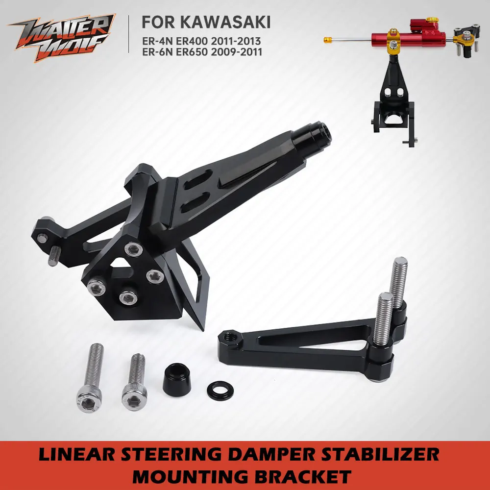 

Стабилизатор рулевого демпфера безопасности ER4N ER6N, держатель для Кавасаки, зеркальная фотография 400 650, адаптер, монтажный кронштейн