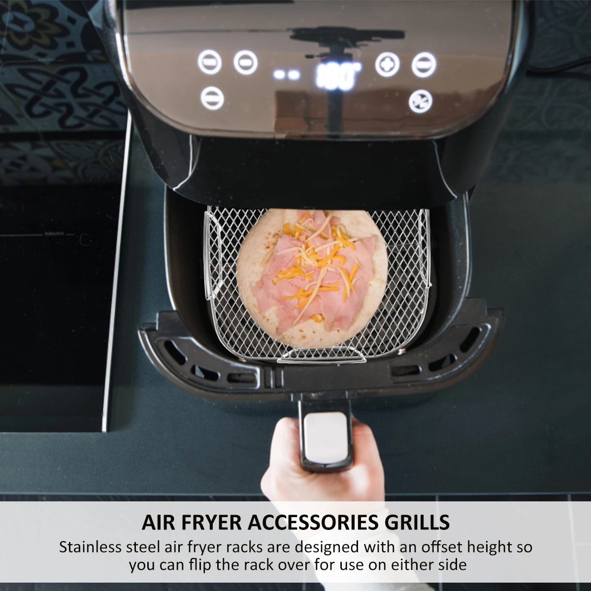 Stainless Steel Air Fryer Rack Tray for Healthy Cooking