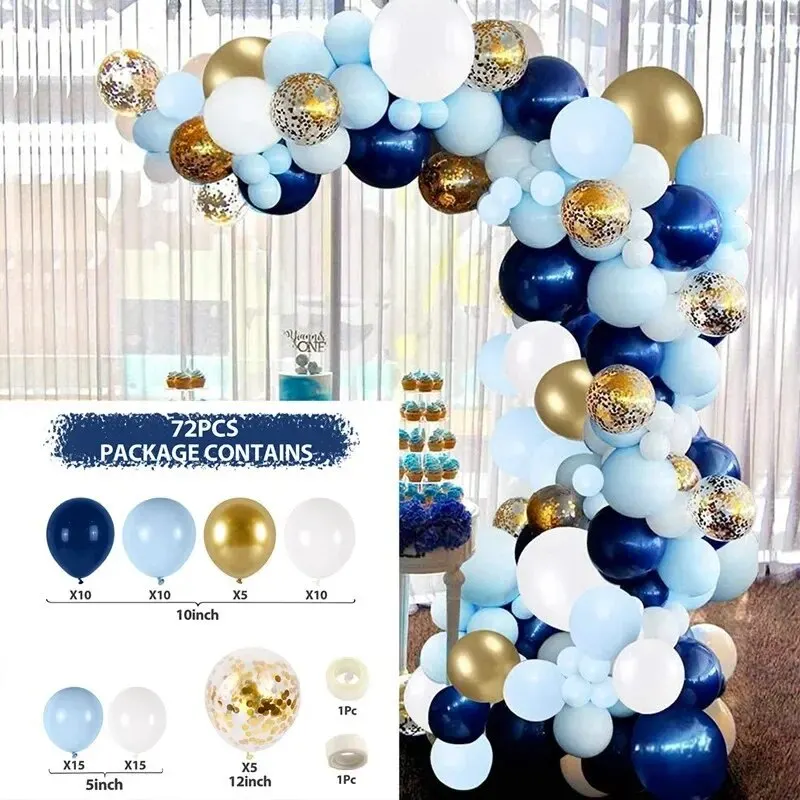 Balloon Garland Arch Blue