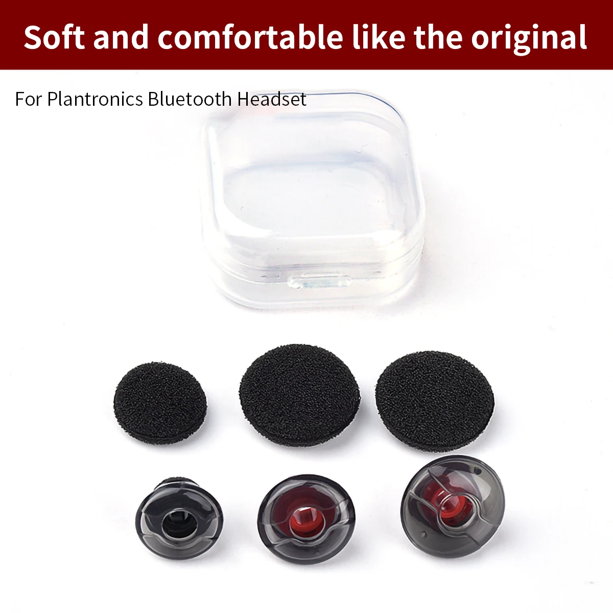 Earbuds Eartips Kit Replacement For Plantronics Voyager 5200, Medium Size Ear Gels Tips And Foam For Plantronics Voyager 5200 / Legend Eartip Kit