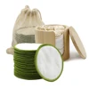 Reusable Bamboo Makeup Remover Pads 20PCS Washable Rounds Cleansing Facial Cotton Make Up Tool With Bamboo Containers And Bags 5