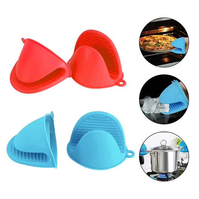 Silicone Oven Mitts Heat Resistant Gloves  Silicone Pot Holders Oven Mitts  - 1pc - Aliexpress