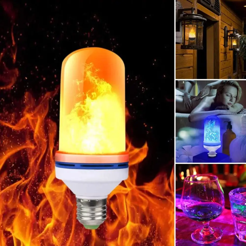 

LED LED Flame Light Bulb With Gravity Sensing Effect Emulation Yellow/Blue Flame Effect Light Bulb Flickering Decor Lamp