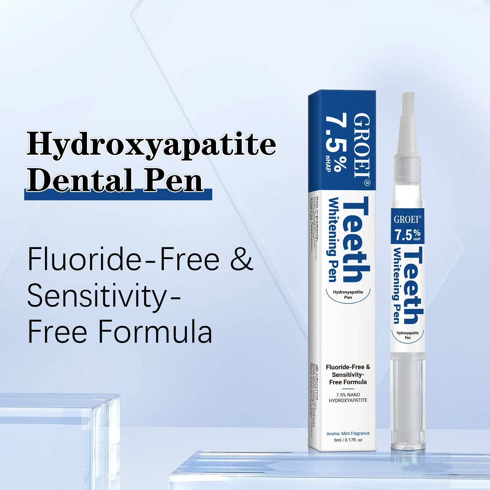 Penna per sbiancamento dei denti idrosapatite Penna gel per rimozione macchie bianche abbaglianti Pulizia della salute orale Illumina il sorriso Cura dell'igiene dei denti - immagine 4