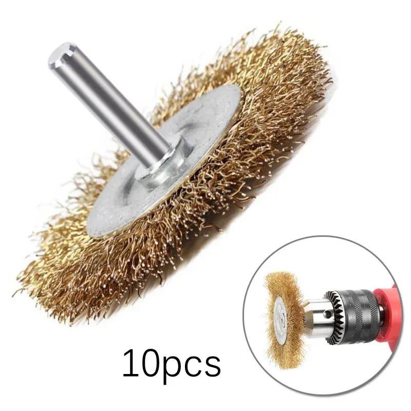 Wire Brush Set 10Pcs For Metal Rust Removal Polishing