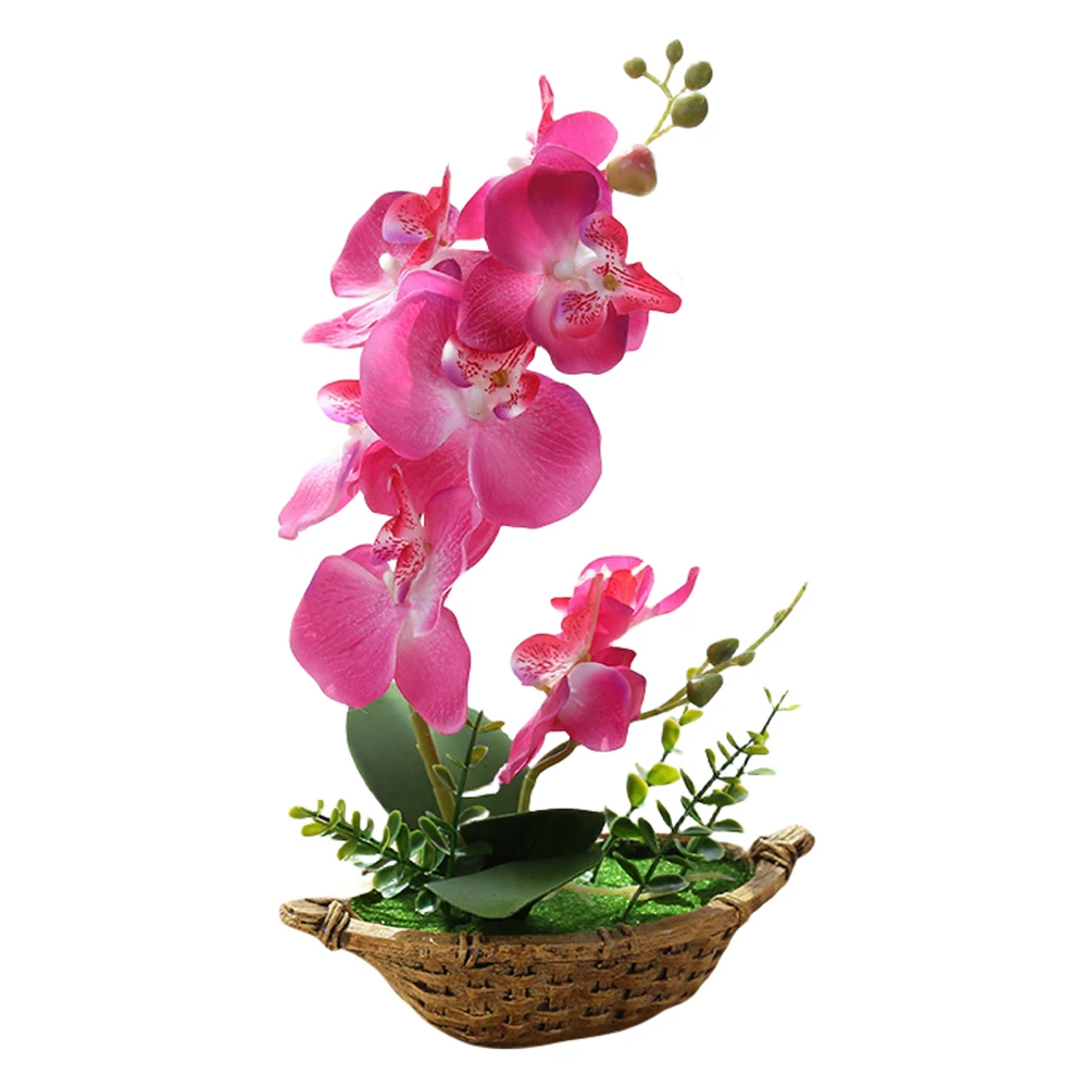 

Artificial Phalaenopsis Artificial Potted Plant Fake Phalaenopsis Flower Simulate Butterfly Orchid Courtyard Party Wedding Decor