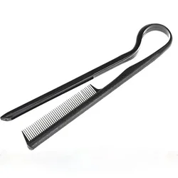 Hair Straightening Salon Comb - Smooth Hairdressing Tool (Black)