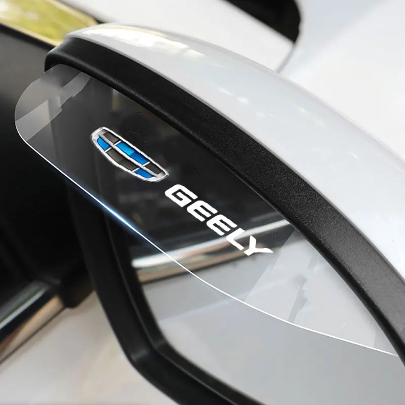Car Side Rear View Mirror Rain Eyebrow Visor Snow Guard For Geely geometry C Emgrand Gc6 Gx3 Ec7 Atlas Cross NL3 X6 Accessories