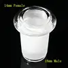 1pcs 14mm Female to 18mm Male Clear Glass Expander Reducer Adapter Connector Lab 4