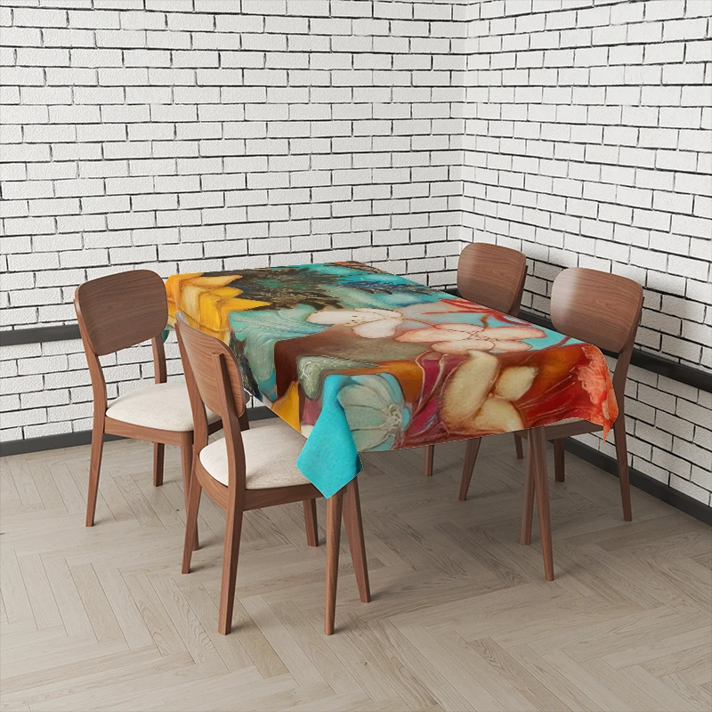 Home tablecloths for dining tables decoration and rectangular table accessories waterproof cloth Anti-stain tablecloth table cloth,rectangular tablecloth