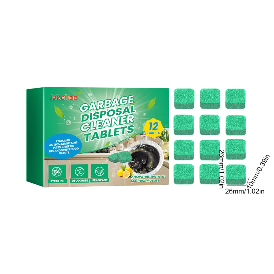 Eco-Friendly Kitchen Sink Cleaner Deodorizer Tablets