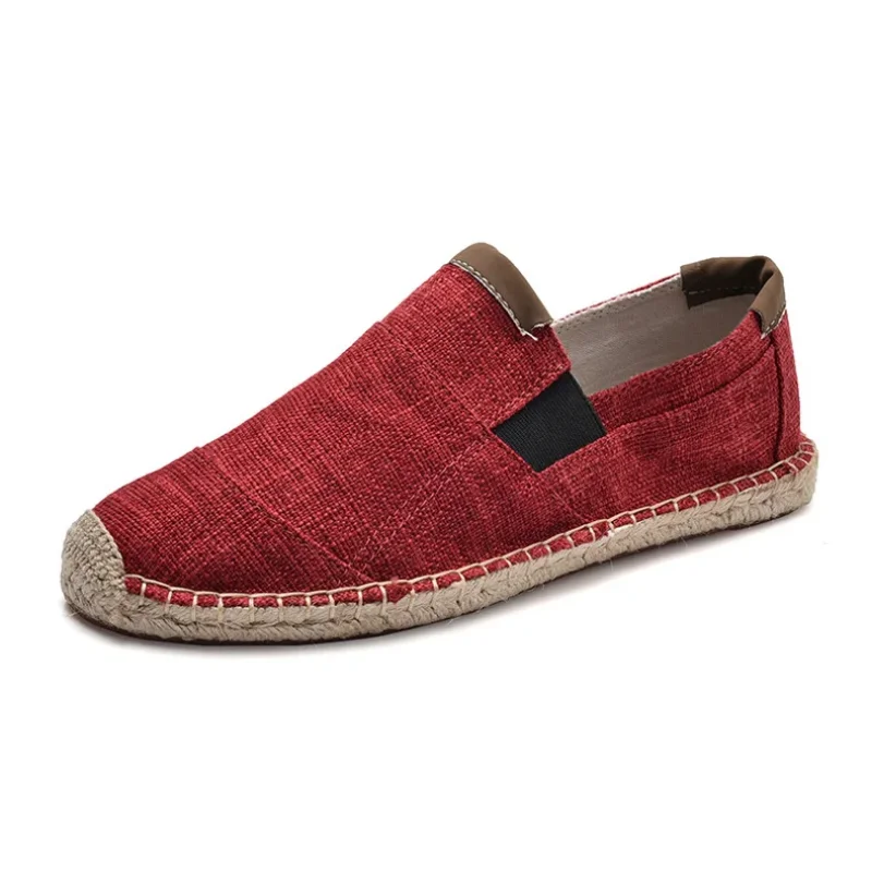 Mens Shoes Casual Male Breathable Canvas Shoes Men Chinese Fashion 2024 Soft Slip On Espadrilles For Men Loafers 4