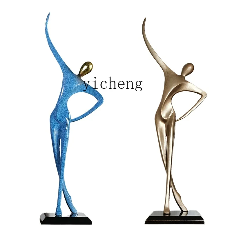 

Tqh Living Room Decorations TV Cabinet Decoration Artistic Abstract Figure Decoration Hotel Crafts