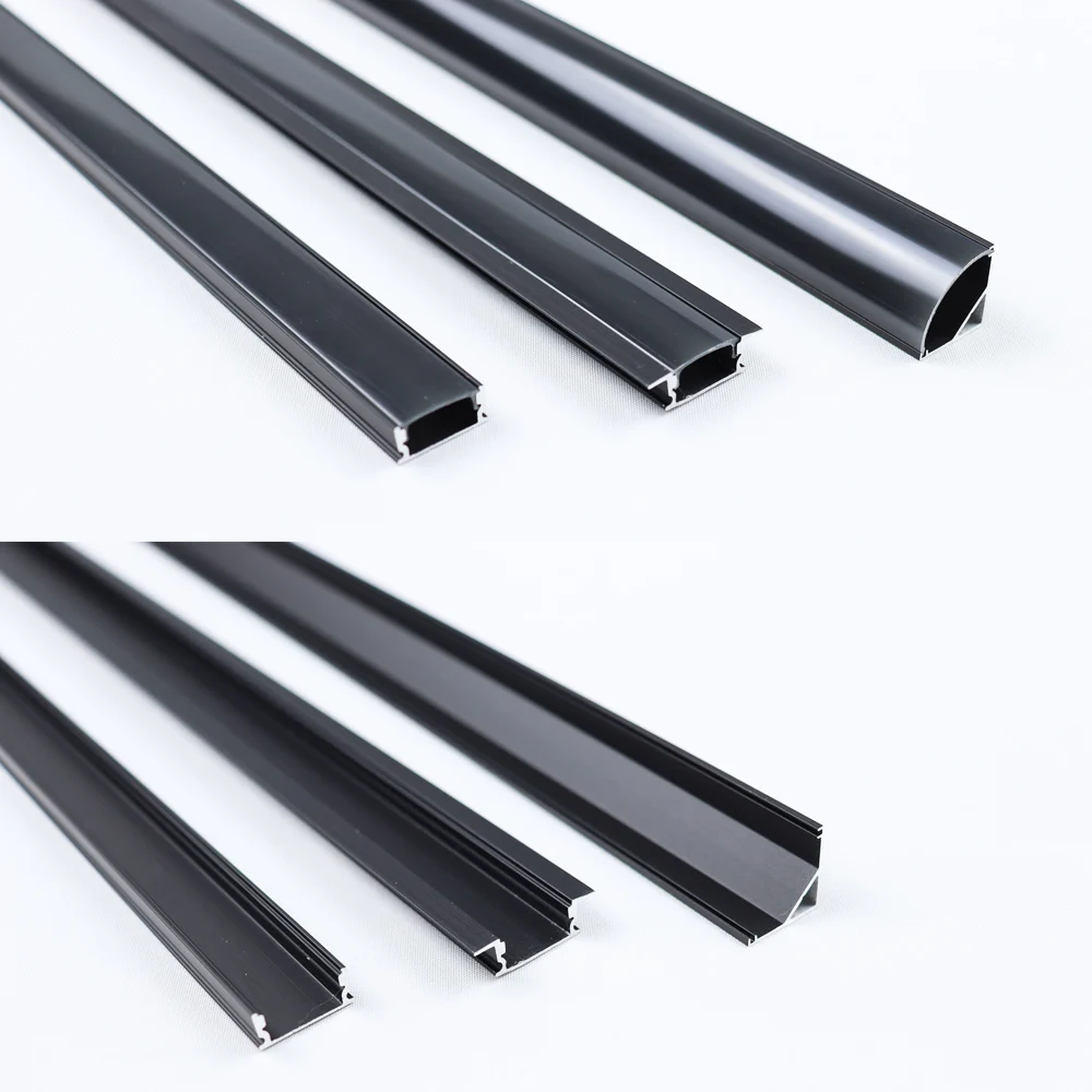 รูปสินค้า โปรไฟล์อะลูมิเนียม LED สำหรับแถบไฟ 5050/2835 พร้อมฝาครอบ 0.5 ม.
