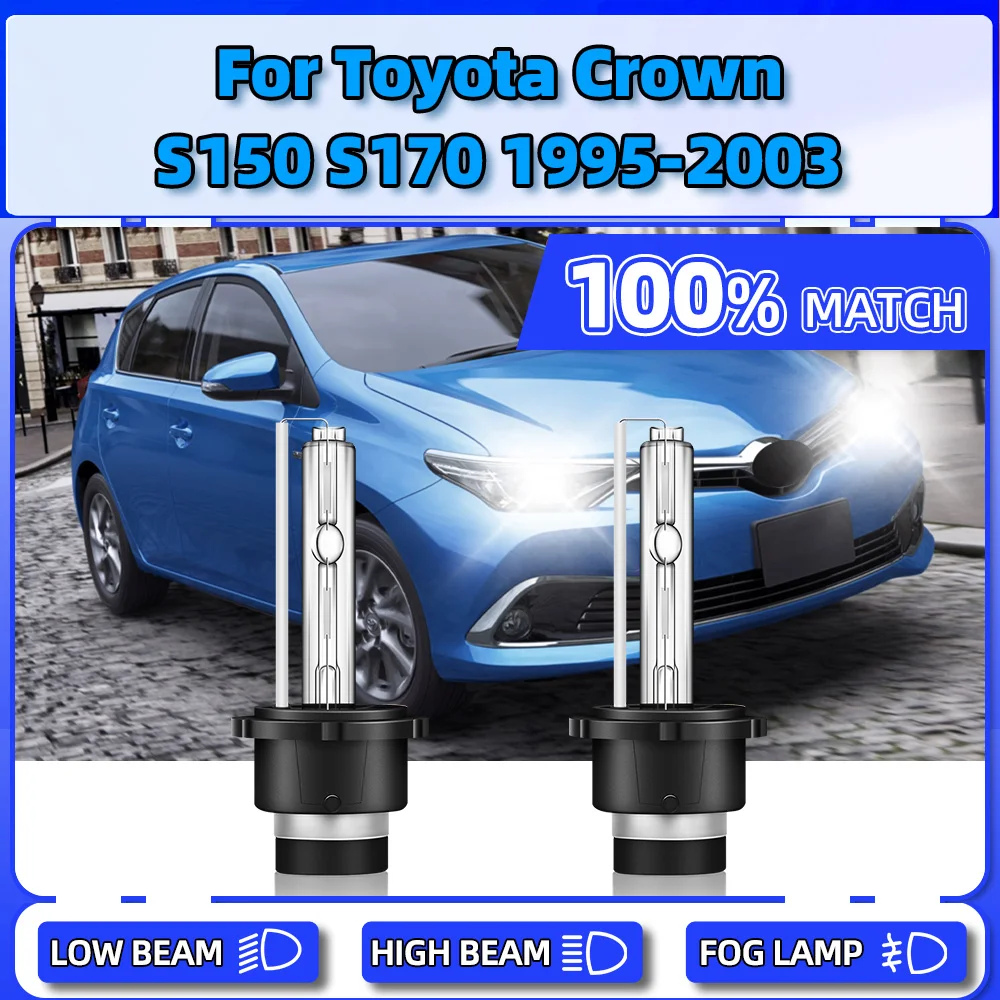 

20000LM 35W Car Xenon Headlight Bulbs D2R Xenon Head Lamps 6000K For Toyota Crown S150 S170 1995-1998 1999 2000 2001 2002 2003