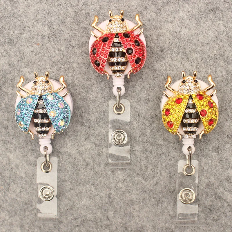 

Новинка, выдвижной Бейдж «божья коровка», бейдж с держателем для карт для студентов и медсестер, врачей