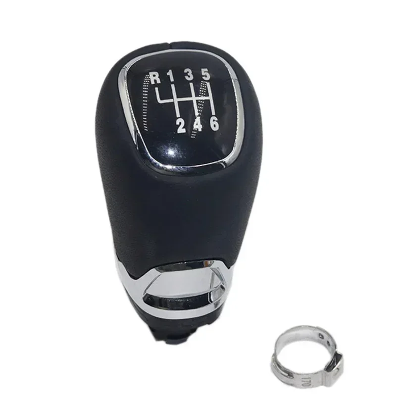 Gear Shift Knob Lever Leather Gearbox Stick Shifter For Skoda Superb Fabia Roomster Octavia Yeti Kamiq Karoq Rapid Scala Handle