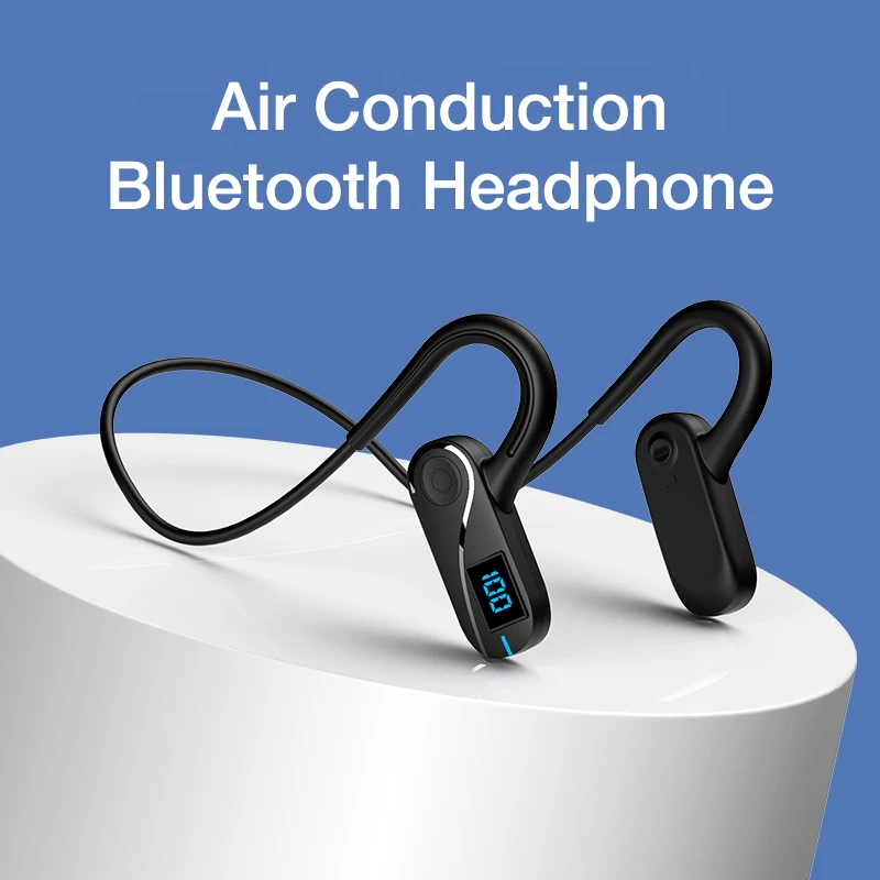 

EARDECO New Air Conduction Bluetooth Earphone Wireless IPX6 Waterproof Player Hifi Headphone with Mic Headset for Workouts Runni