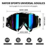 N634 ATV Goggles Dirt Bike Motorcycle Motocross MX Riding Glasses UV400 Dustproof Racing Skiing Goggles for Men Women Youth Kids - Image 6
