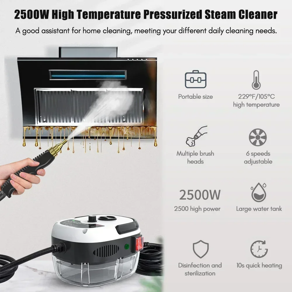 2500W High Pressure Portable Steam Cleaner