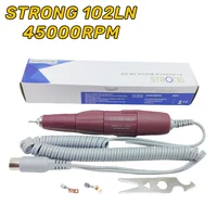 STRONG 210 45000RPM Micromotor Polish Nail Drill Pen Machine 102LN Handpiece Electric Milling Manicure Machine Handle Nail Tool 2