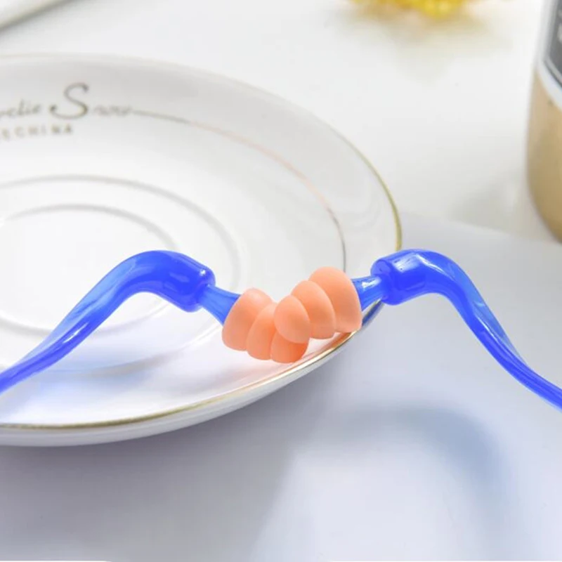 Noise Reduction Earplugs Swim Reusable Hearing Protection Earmuff Silicone Corded Ear Plugs Ears Protector Swimming Accessories 2