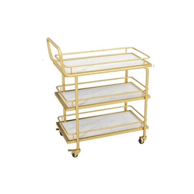 

Hotel Sideboards Trolley Rolling Utility Gold Servin Stair Climbing Trolley Bar Tables Food Trailer Carritos Kitchen Furniture