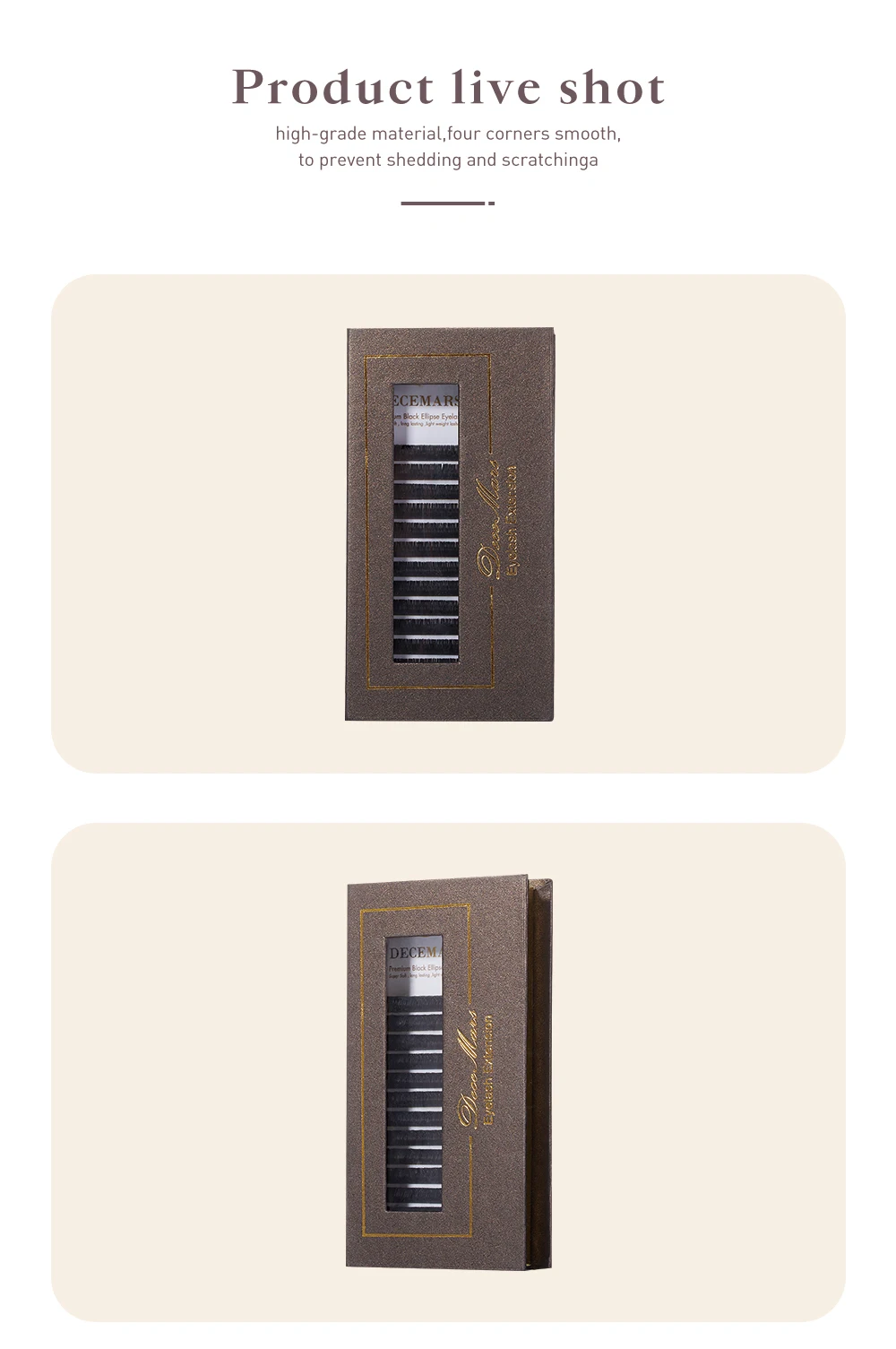 Description Picture 6 of itemDeceMars Super Soft Ellipse Eyelash Extension Flat Eyelash Extension