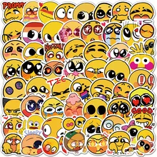 

10/30/50/100 Cute Smiling Faces Cartoon Graffiti Sticker Kawaii Creative Funny Stickers Laptop Diy Car Pvc Decal Decor Stickers