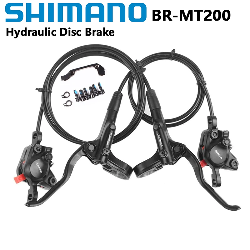 Shimano MT200 Brake BL BR MTB E-bike Hydraulic Disc Brake Bicycle Electric Bike Brake Left Front Right Rear Brake muqzi mtb road hydraulic brake caliper piston bike disc brake before after brake general parts for shimano xt m785 m8000 slxm675