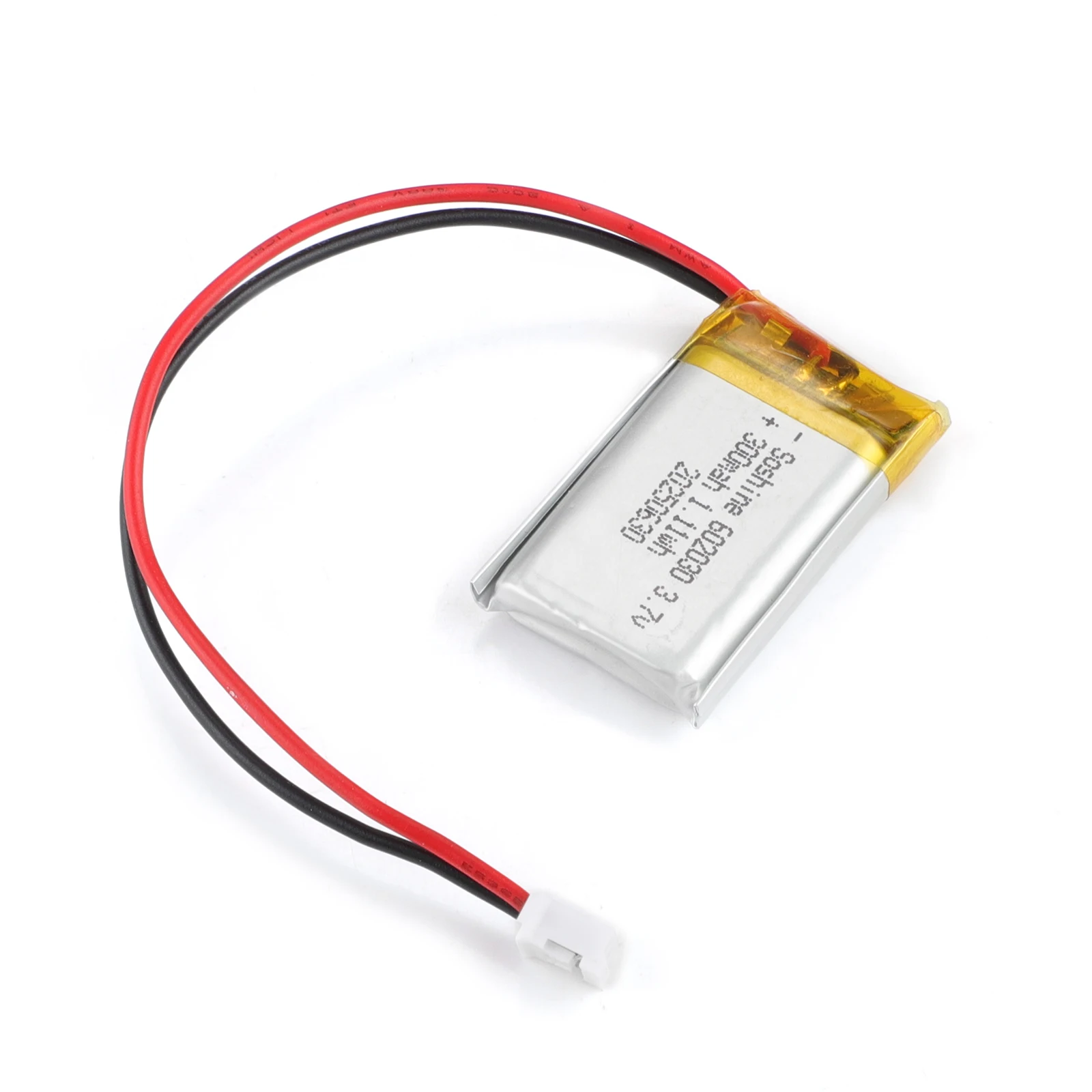 602030 300mAh Lithium Rechargeable Battery 3.7V Li-ion Polymer, for Bluetooth Headset Speaker Monitor Self-Timer