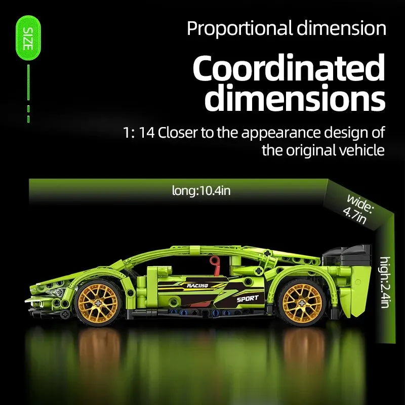 Building Blocks Car Early Learning Development Benefits Intelligence Assembled Toys Children's Birthday Gift 504pcs