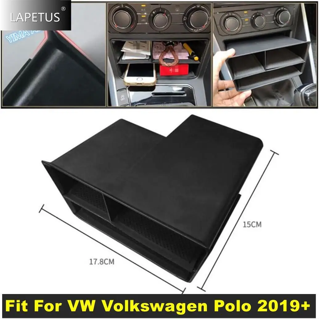 

Car Door Handle Armrest Storage Box Central Control Organizer Container Holder Tray For VW Volkswagen Polo 2019 - 2023 Interior