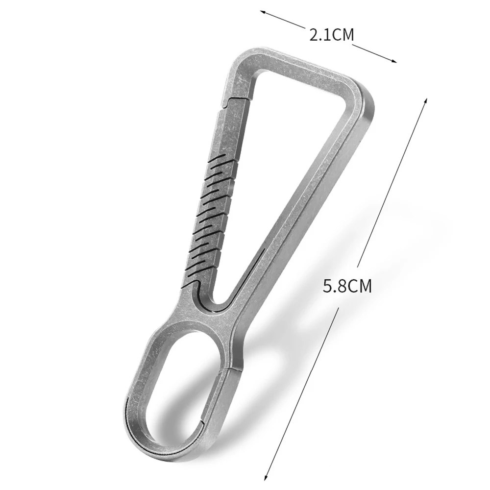 Creative Titanium Alloy Belt Buckle Keychain Outdoor Tool EDC Men's Waist Hanging Personalised Keychain