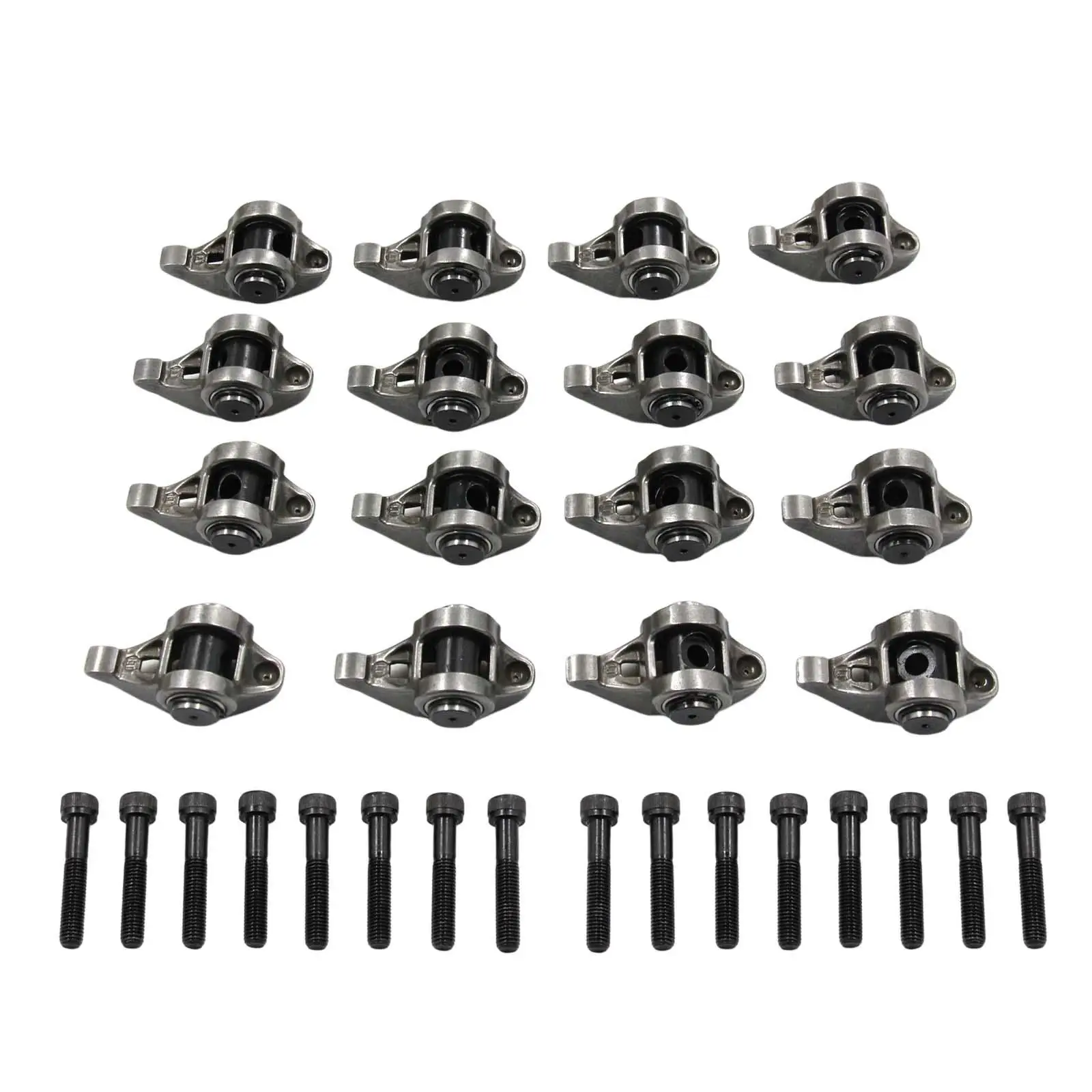 

16x Rocker Arms and Bolts with Trunion Kit 10214664 Easy Installation for Chevrolet LS1 LS2 LS3 LS6 4.8 5.3 5.7 6.0 Engines
