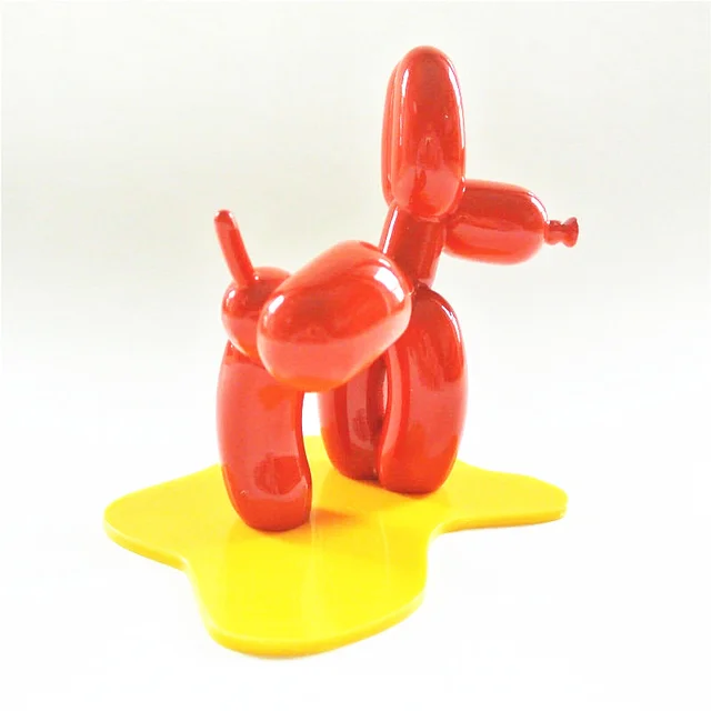 Nouveau ballon de pipi nordique, Sculpture de chien, artisanat en résine, Statue d'animal, décoration de chambre à coucher, Sculptures et Figurines, décoration de chien 3